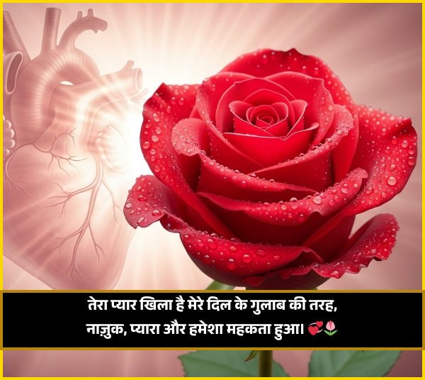 Romantic Flower Shayari in Hindi