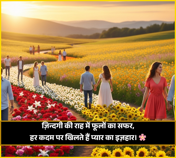 Zindagi Flower Shayari