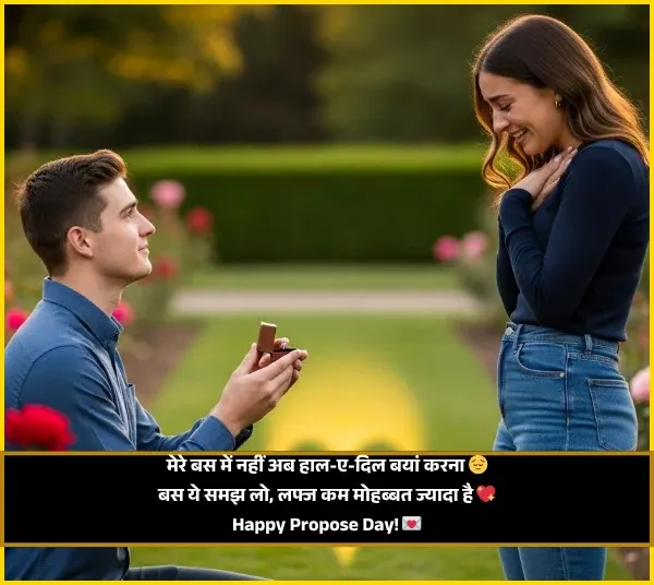 First Time Love Propose Shayari in Hindi