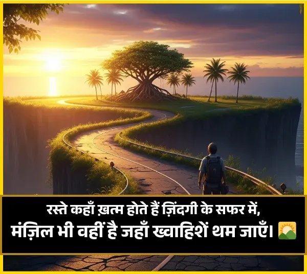 Safar Shayari in Hindi on Life