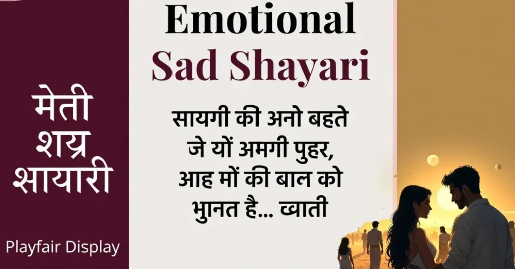 Emotional Sad Shayari